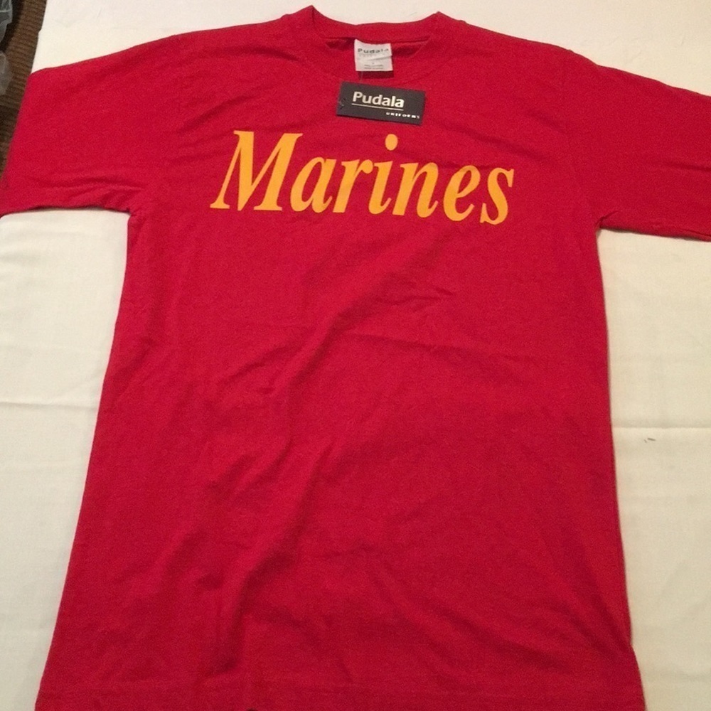 Pudala Uniforms Marine tee shirt size S NWT (K)